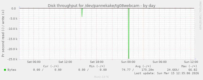 Disk throughput for /dev/pannekake/tg08webcam